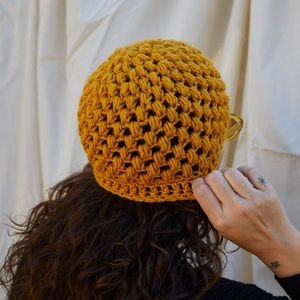 Sunflower Handmade Crochet Beanie